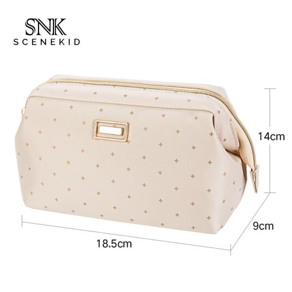 Waterproof Fashion Black Polyester Cosmetic Bag