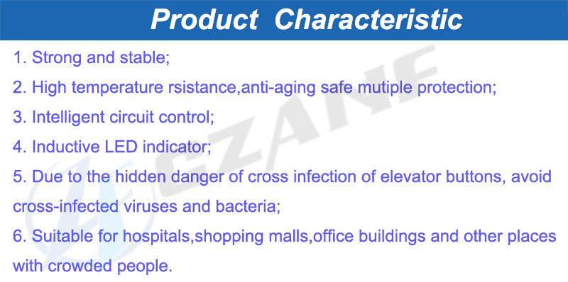 Elevator Spare Parts Round Non Touch Elevator Sensor Button Touchless Button for Elevator Lift Cop Lop