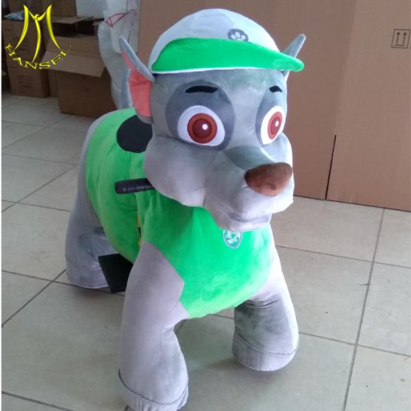Hansel battery powered motorized plush riding animals electric scooter four wheels