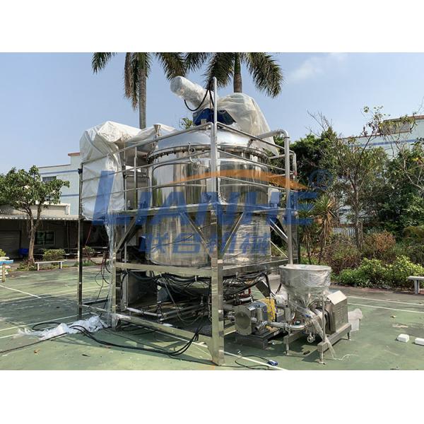 220V/380V Cosmetic Cream Manufacturing Equipment With Emulsification Pump