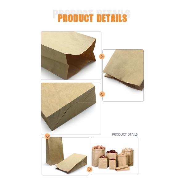 бумажные мешки качества еды лапши макаронных изделий 40gsm с OEM сумок упаковки плодов пластикового окна сухим