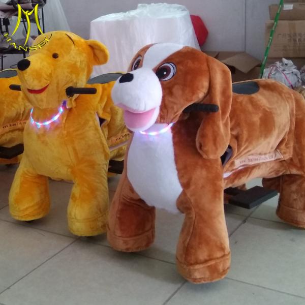 Hansel  plush riding animal indoor amusement rides walking plush dog toy