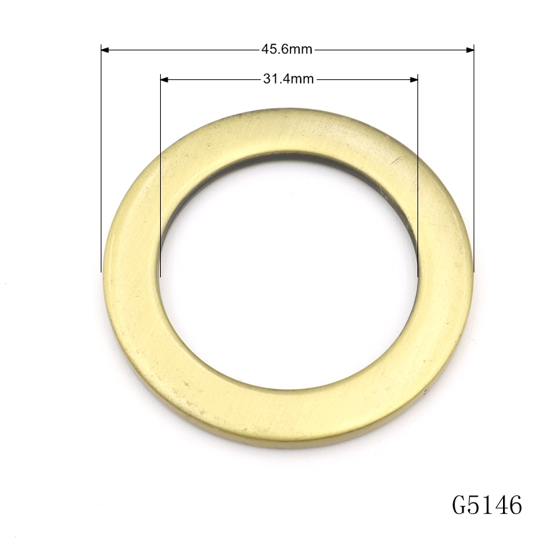 Shiny Metal O Ring Gold Flat O Ring Corrosion Resistant Special Bag Parts