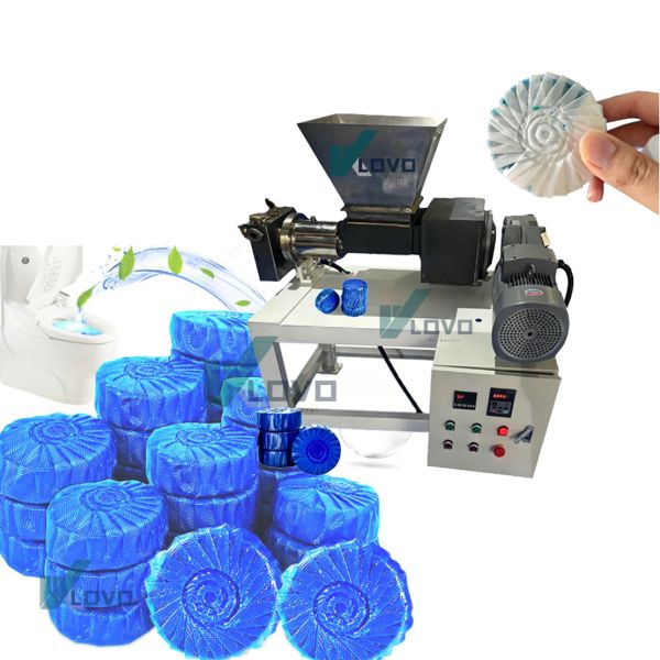 Toilet Block Water Soluble Film Paper Blue Bubble Production Line Cleaner Making Machine