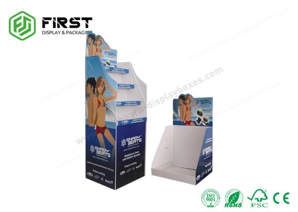 Support recyclable de plancher de carton de POP brillant/impression faite sur commande CMYK de stratification de Matt