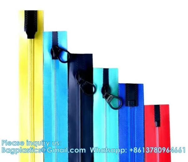 #8 Multicolor Airtight And Waterproof Zipper TPU Coated Heavy Duty Nylon Zippers Multiple Colours Available Custom
