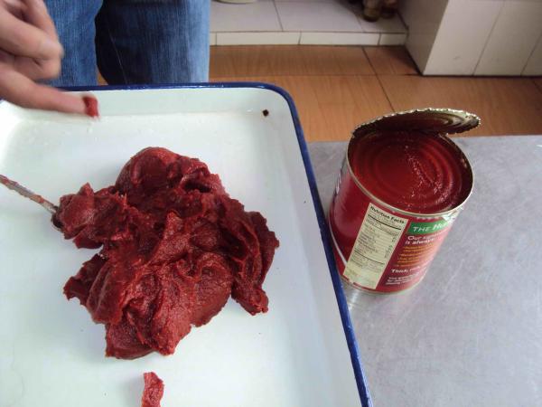 Steamed Canned Tomato Coulis for Processing Performance