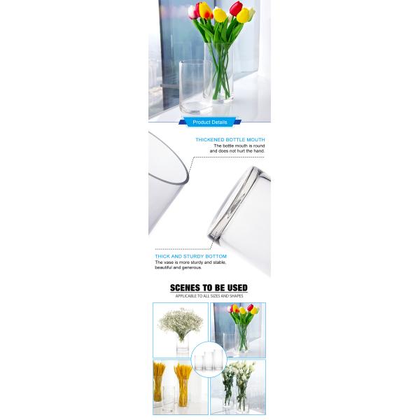 Прозрачный стеклянный контейнер для цветочных плантаций Маленькая ваза для свадебного мероприятия
