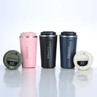 380 ml 510 ml Smart Display de temperatura vácuo isolado caneca de aço inoxidável viagem caneca de café