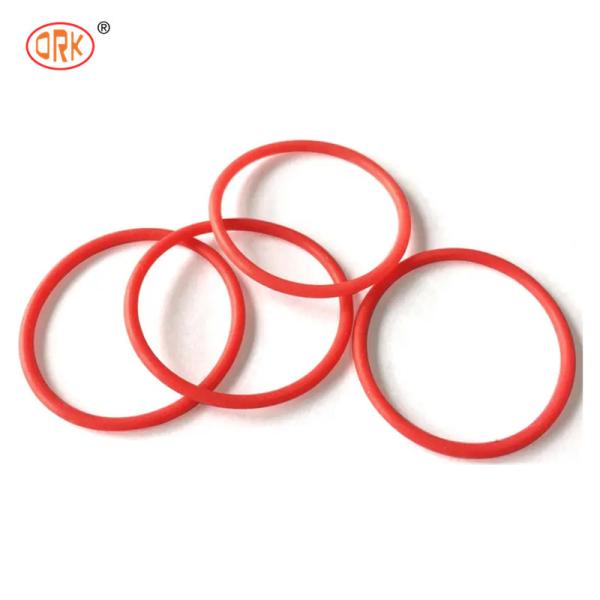 Anéis O de borracha de silicone vermelho VMQ com excelente desempenho de resistência ao rasgo