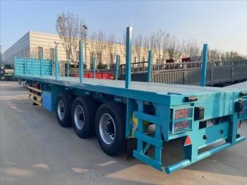 Heavy-Duty Fatbed Semi Trailer For Sale In Africa: Designed For Stable And Efficient Transportation Of Oversized Loads