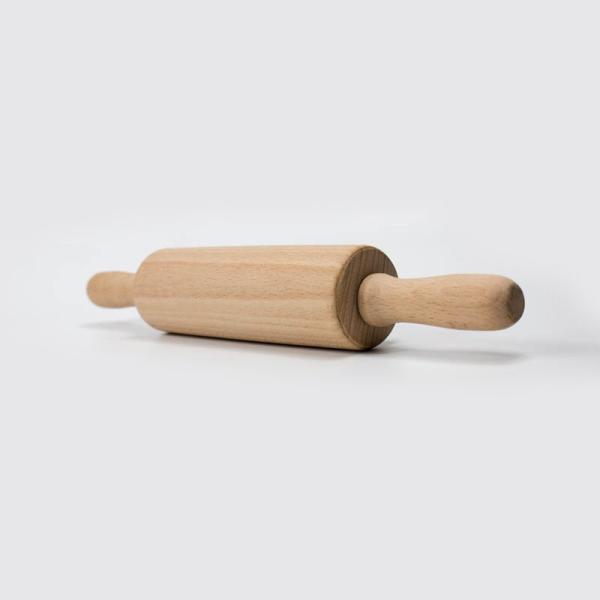 297mm Logo laser Outils de cuisson en bois hêtre Petite broche en bois