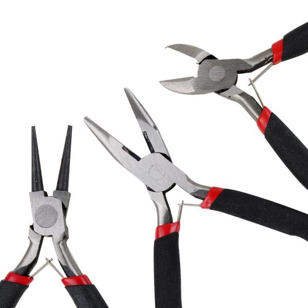 8pcs Jewelry Making Tool Kits Handmade Pliers Set With Scissor Tweezers