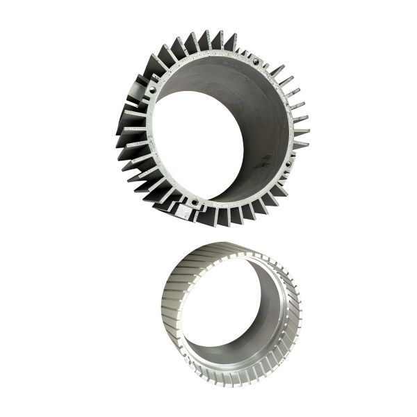 CNC machined aluminum profile radiator, customized size, anodized surface, suitable for machining
