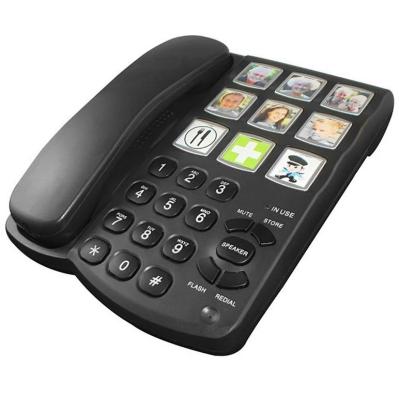 Easy Dailing Big Button Telephone Analog Old People Telephone With Photo Dialing