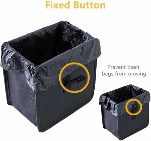 OEM Portable Waterproof Car Back Seat Organizer Waste Paper Garbage Bin Folding Car Rubbish Bin Dustbin