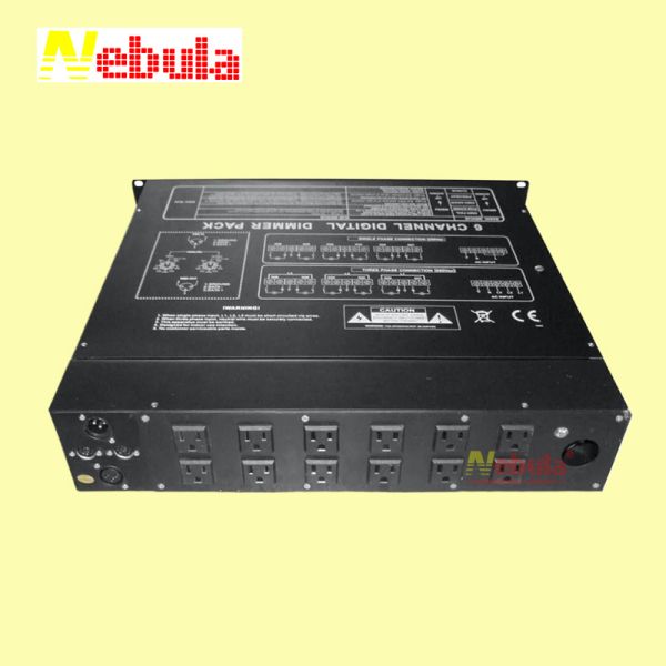 6 Channel Digital DMX Digital Dimmer Pack for Stage Lights