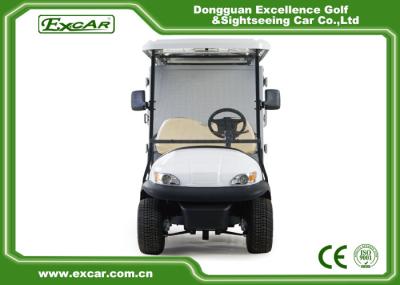 Veículos utilitários do golfe da pessoa do branco 2 com tipo fechado recipiente