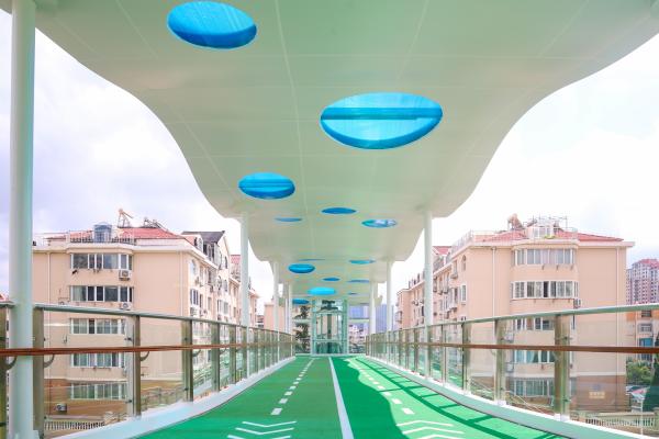 Prefabricated Steel Structure Pedestrian Overpass H Beam I Beam Customizable Bridge