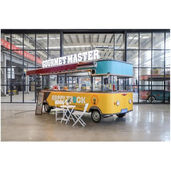 Big Mobile Food Truck With BBQ Grill Printing Shops