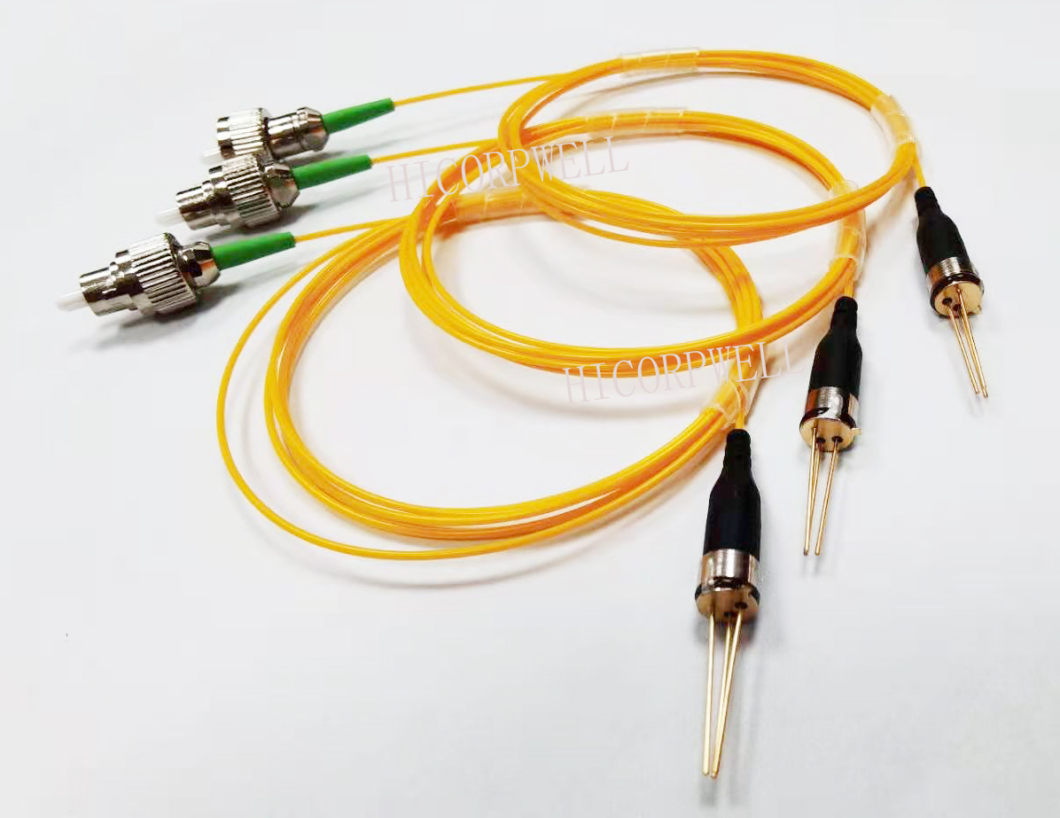 отрезок провода оптического волокна лазерного диода 1550nm PD-PFA1-60BR-W7 2.5G DFB сетноой-аналогов