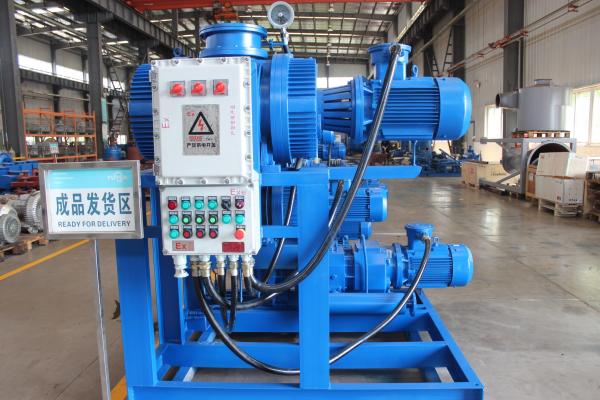 Blue Professional Vacuum Pump Set With Roots And Dry Screw Vacuum Pump