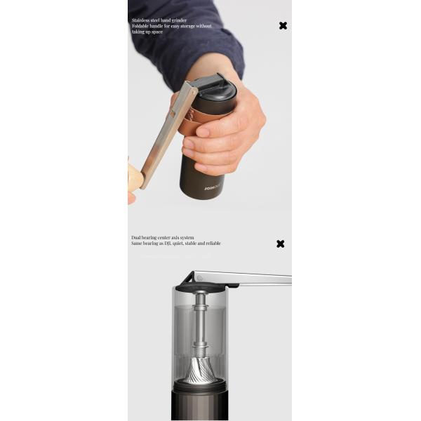 Stainless Steel Espresso Needle Distributor Tool with Ceramic Mixing Dispenser and Stand
