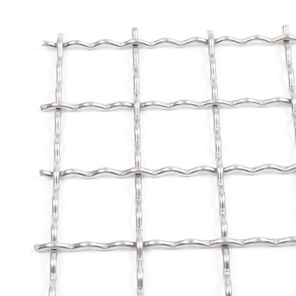 Custom Aperture Crimp Woven Wire Mesh Corrosion Resistant 316 Crimped Mesh For Chemical Processing