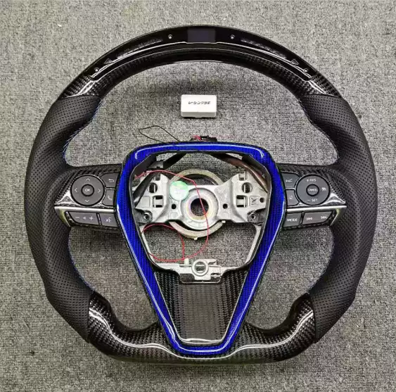 Customized Carbon Fiber LED Racing Marquee Steering Wheel Suitable for Toyota Camry