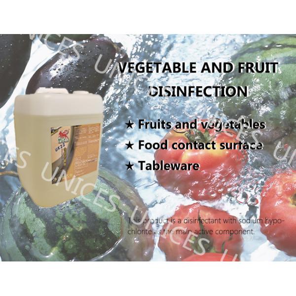 Food Safe Chlorinated Disinfectant , Fruit And Vegetable Disinfectant