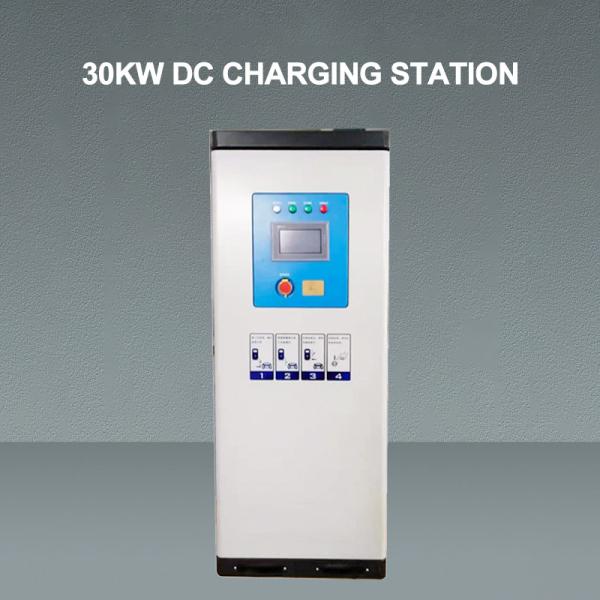 30KW DC EV Fast Charging Stations OCPP1.6 Ethernet IP54 Double Guns Chademo