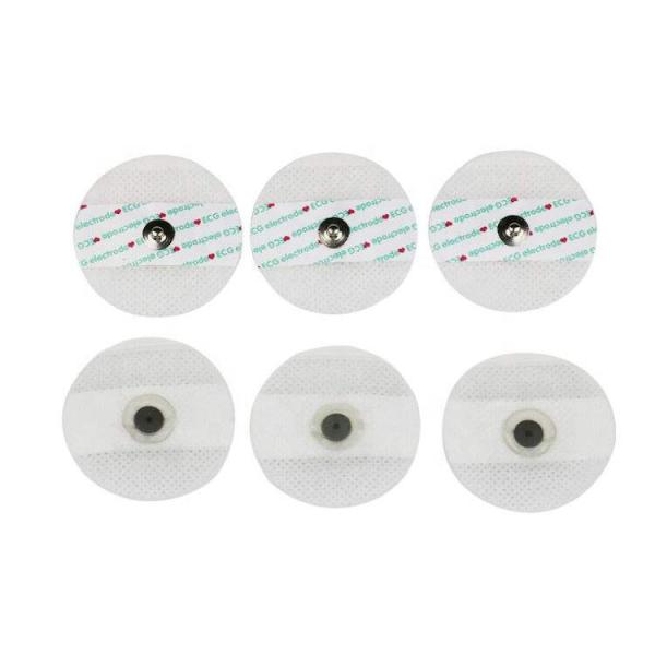 Round 50mm snap disposable ecg electrode padsecg chest electrode