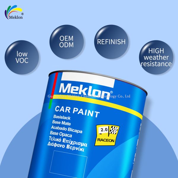Strong Tinting Weatherproof Uniform Dispersion Refinish Coating For Vehicle Renovation Auto Paint