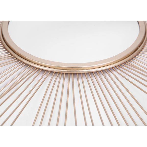 Round Framed Concavo-Convex Modern Metal Wall Art Mirror For Home Decoration