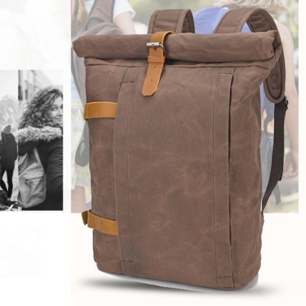 Colefa Versatile Top-rated Daypack Ergonomic Comfortable Rucksack Bags Practical High-capacity Durable Waxed Canvas Backpack