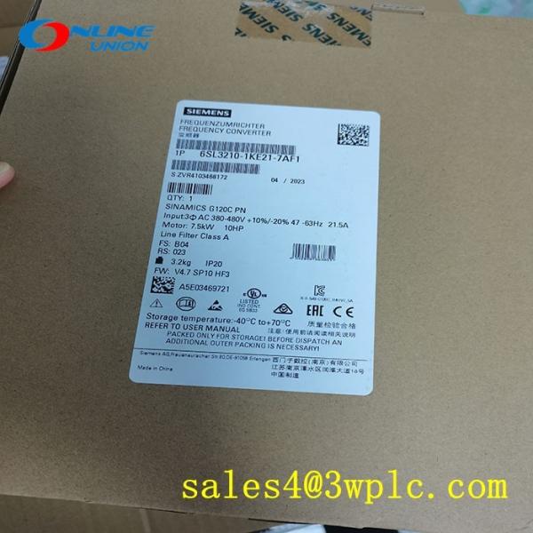 6SL3210-1KE21-7AF1 シエメンズ インバータードライブ