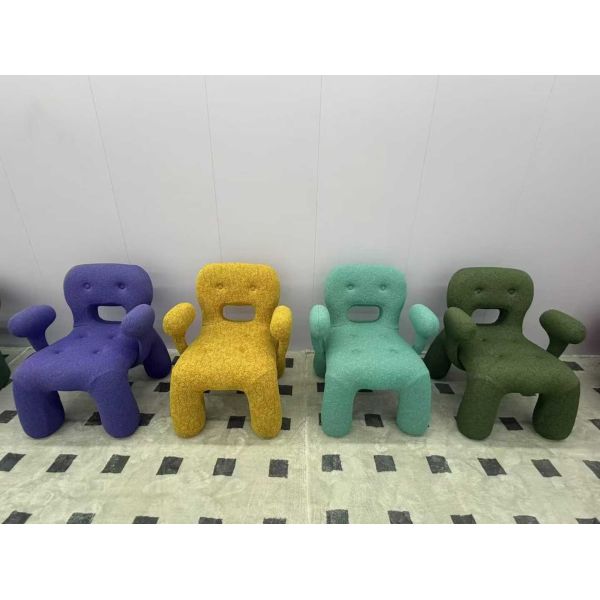 Customized Simple Modern Single-Person Lounge Chair Comfortable Fabric Accent Armchair for Apartment Dining Portable Salon Sofa