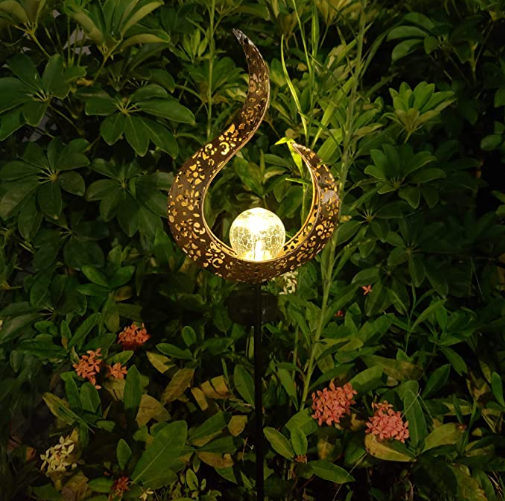 Moon Shape 1.2V  0.5Watt Decorative Solar Garden Lights