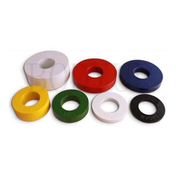 Steel Fractional Plates Weightlifting , Barbell Weight Plates Various Color