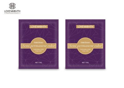 O creme semi permanente conveniente da cor do cabelo do destaque brilha Violet Color brilhante