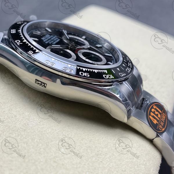 Stainless Steel 40mm Luxury Rolex Watch Swiss Movement 4130 Panda Daytona Watch
