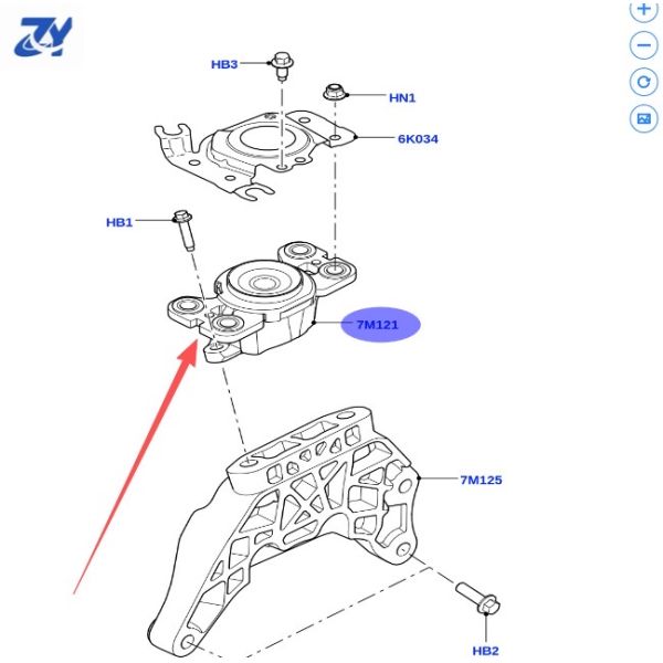 New Engine Mount Transmission Mount LR061456 J9C3963 Made in China Fit for Land Rover Range Rover Jaguar