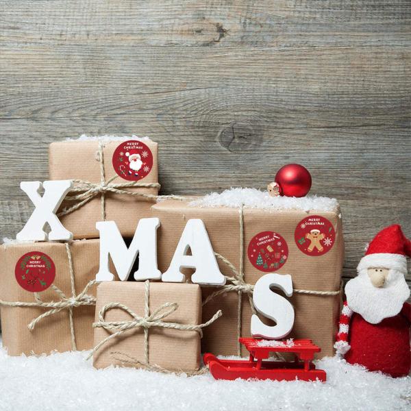 Thank You Cards, Christmas Stickers Set,  Thank You Business Card Thank You Roll Labels Thank You for Support