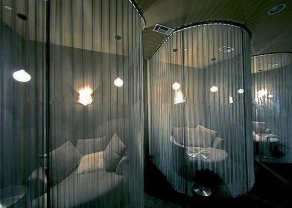 Fire Prevention Fireplace Wire Mesh Curtain / Aluminum Coil Drapery CE Certified