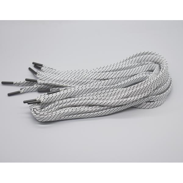 точка Colorized шнурков ботинка 1cm Polyerster плоская с веревочкой фуфайки брюк Aglet металла с капюшоном