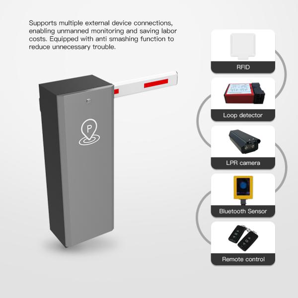 HCW  Barrier Gate Ac220v Security 3.5m Length Best Waterproof Pole Dc24v  Parking