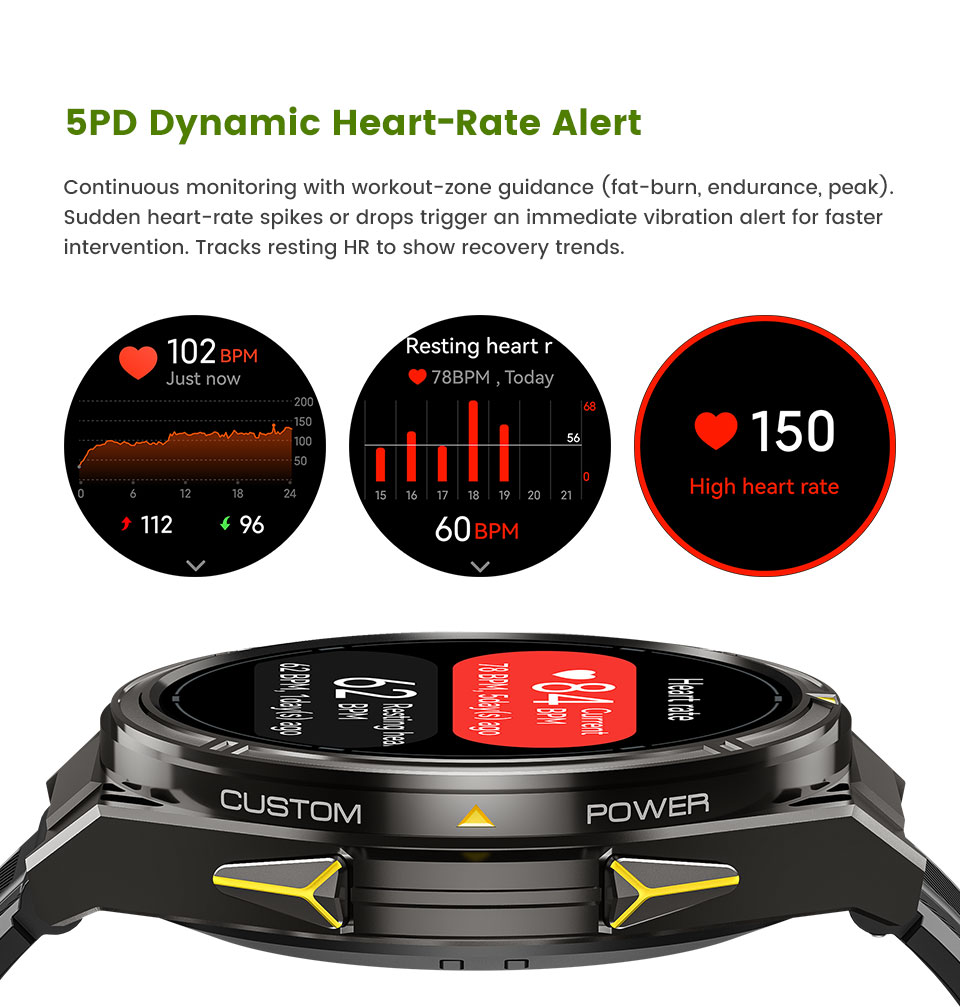 SHUANXIANG Smart Watch X2 PRO 5 ATM Waterproof HD AMOLED Display Barometer Altimeter Compass Heart Rate Monitor 100+ Fitness