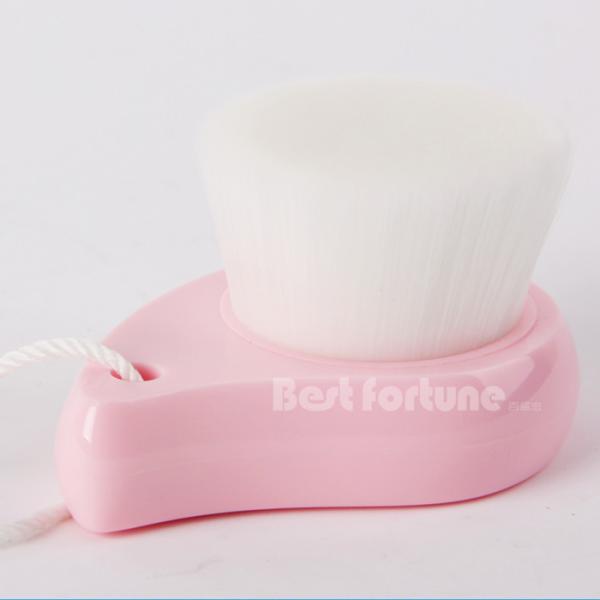 Mini Fiber Hair Nano Bamboo Charcoal Face Wash Brush Wooden Handle