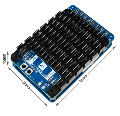 MATEK PM20S2 4-20S Power Module Two Independent 9V to 85V DC Step-Down Voltage Regulators FPV Drone Parts Accessory