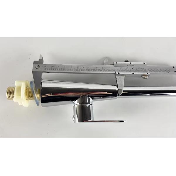 Induction Tap Silver Zinc Alloy Kitchen Sink Faucets With Earthenware Spool Material